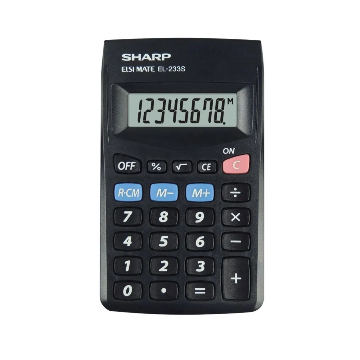 TASKULASKIN SHARP EL233SBBK MUSTA KP