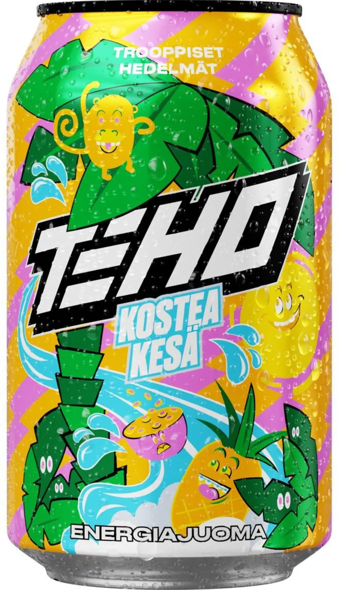 TEHO ENERGIAJUOMA KOSTEA KESÄ TLK 330 ML