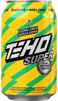 TEHO ENERGIAJUOMA SUPER OMENA-MELONI TLK 330 ML