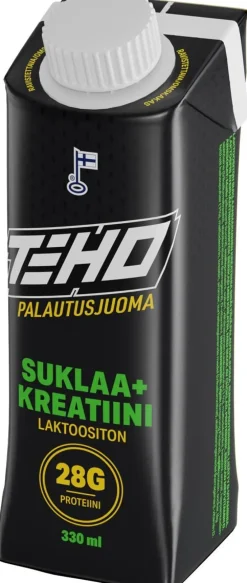 TEHO PALAUTUSJUOMA SUKLAA + KREATIINI 330 ML