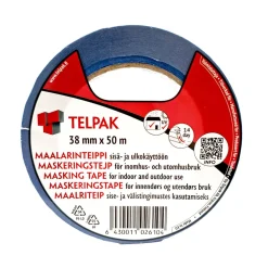 TELPAK MAALARINTEIPPI ULKOKÄYTTÖÖN 38MM X50M SININEN