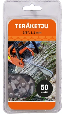 TERÄKETJU 3/8, 1,1MM, 50 LENKKIÄ