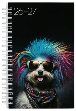 TIME/SYSTEM KOULUKALENTERI COOL ANIMALS 18KK PUNKKARIKOIRA