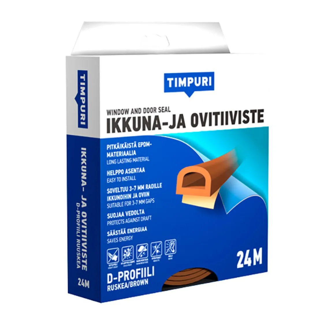 TIMPURI IKKUNA- JA OVITIIVISTE D 24M RUSKEA 24 M