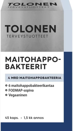 TOLONEN MAITOHAPPOBAKTEERI 4MRD 45 KPL