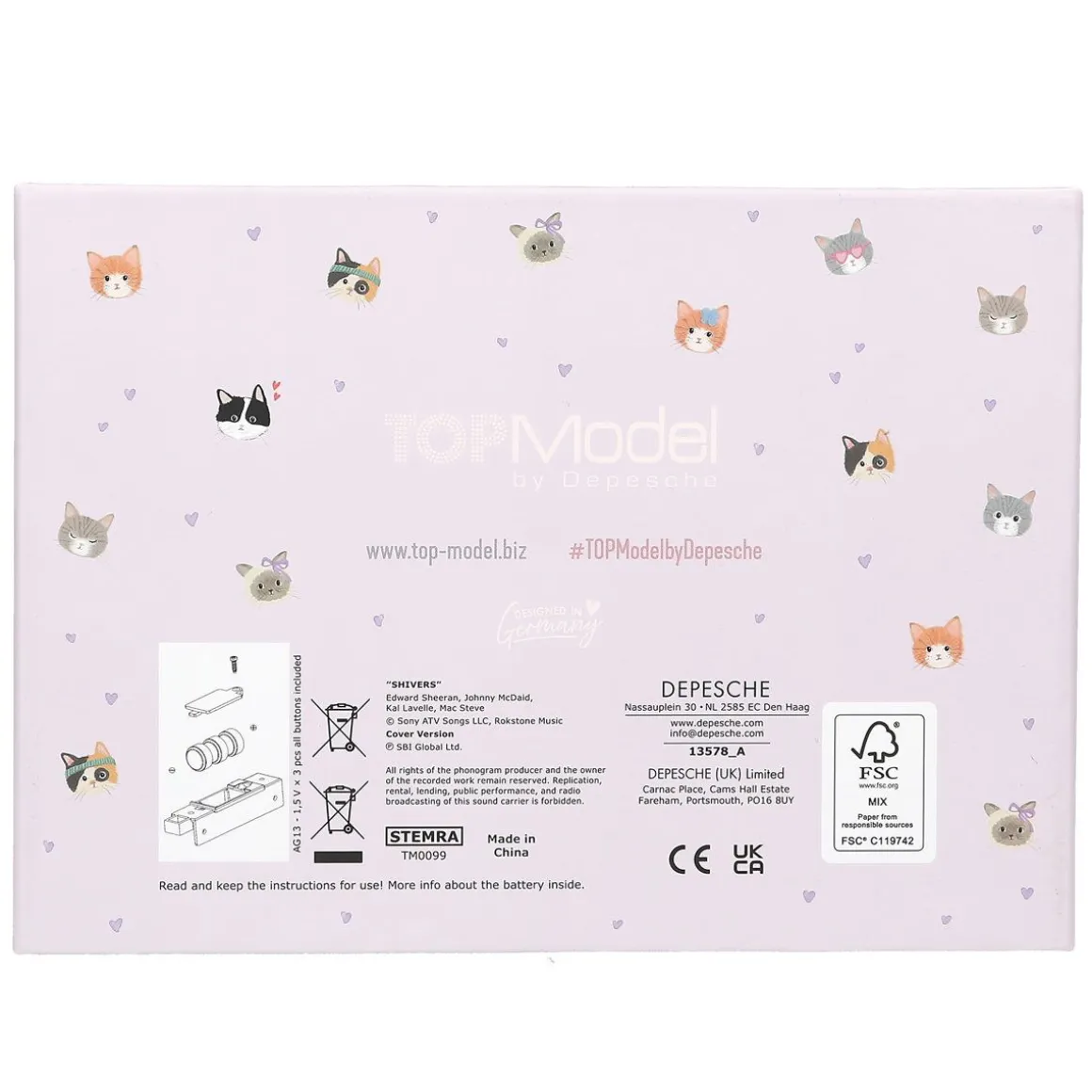 TOPMODEL KORURASIA KOODILLA & MUSIIKILLA CAT LOVE