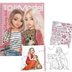 TOPMODEL VÄRITYSKIRJA PALJETEILLA LEOHEART
