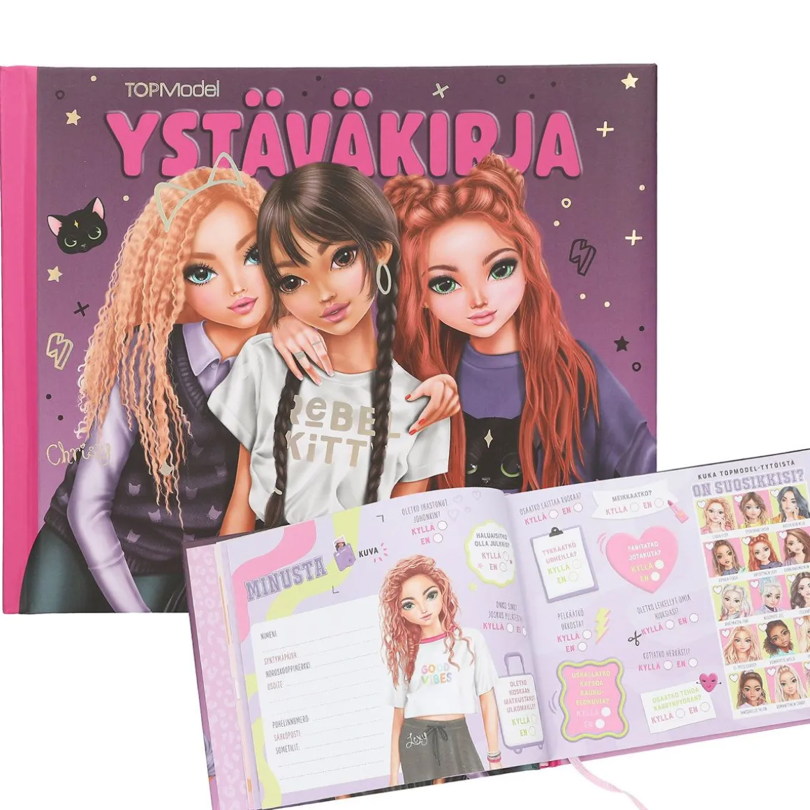 TOPMODEL YSTÄVÄKIRJA REBEL KITTY
