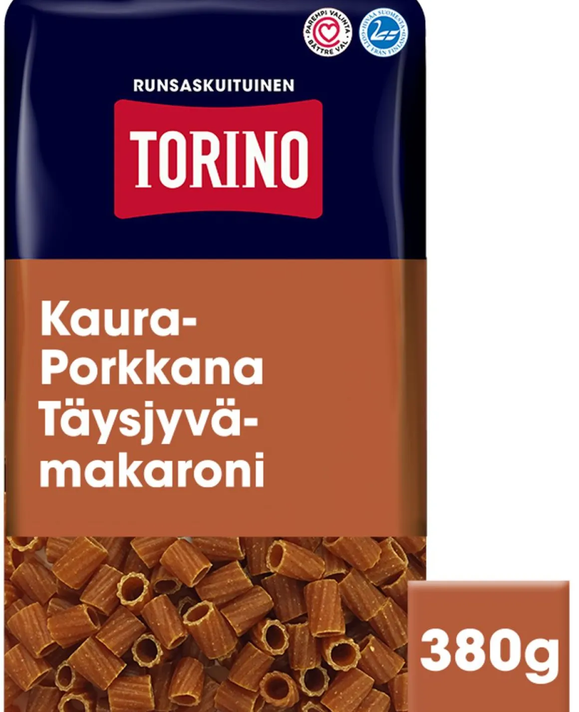 TORINO KAURA-PORKKANA TÄYSJYVÄMAKARONI 380 G