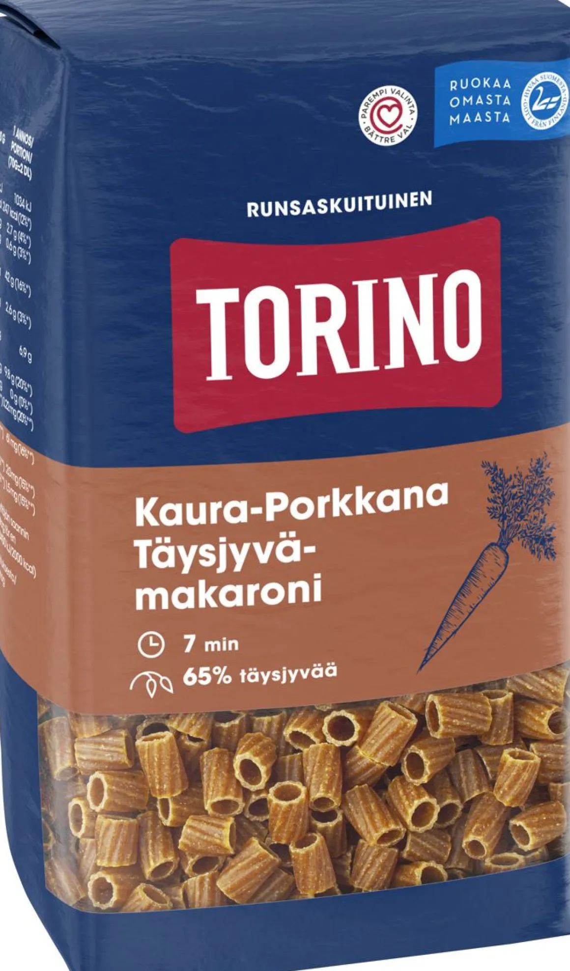 TORINO KAURA-PORKKANA TÄYSJYVÄMAKARONI 380 G