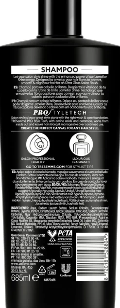 TRESEMMÉ LAMELLAR SHINE SHAMPOO 685 ML