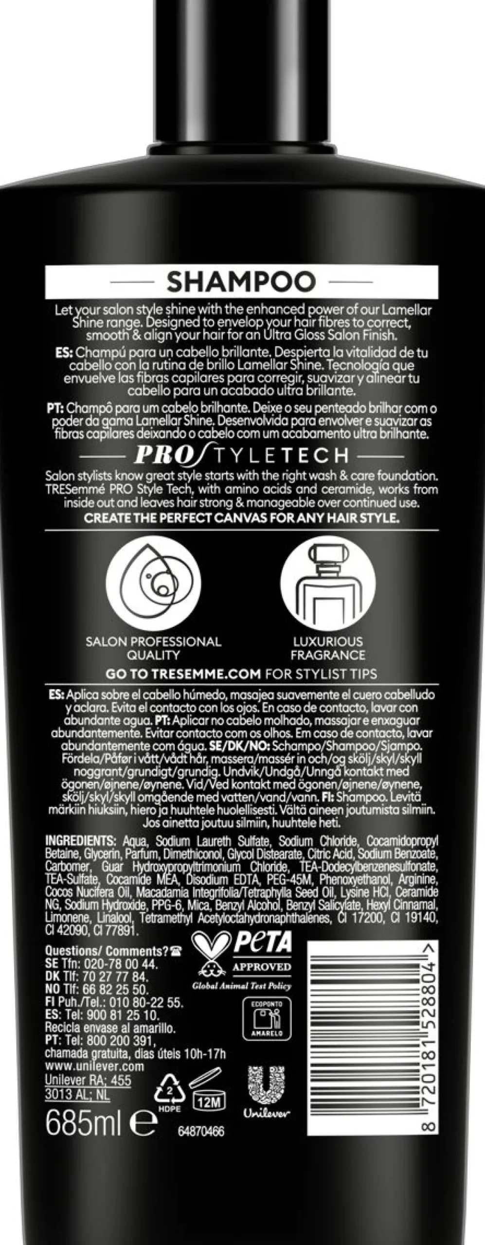 TRESEMMÉ LAMELLAR SHINE SHAMPOO 685 ML