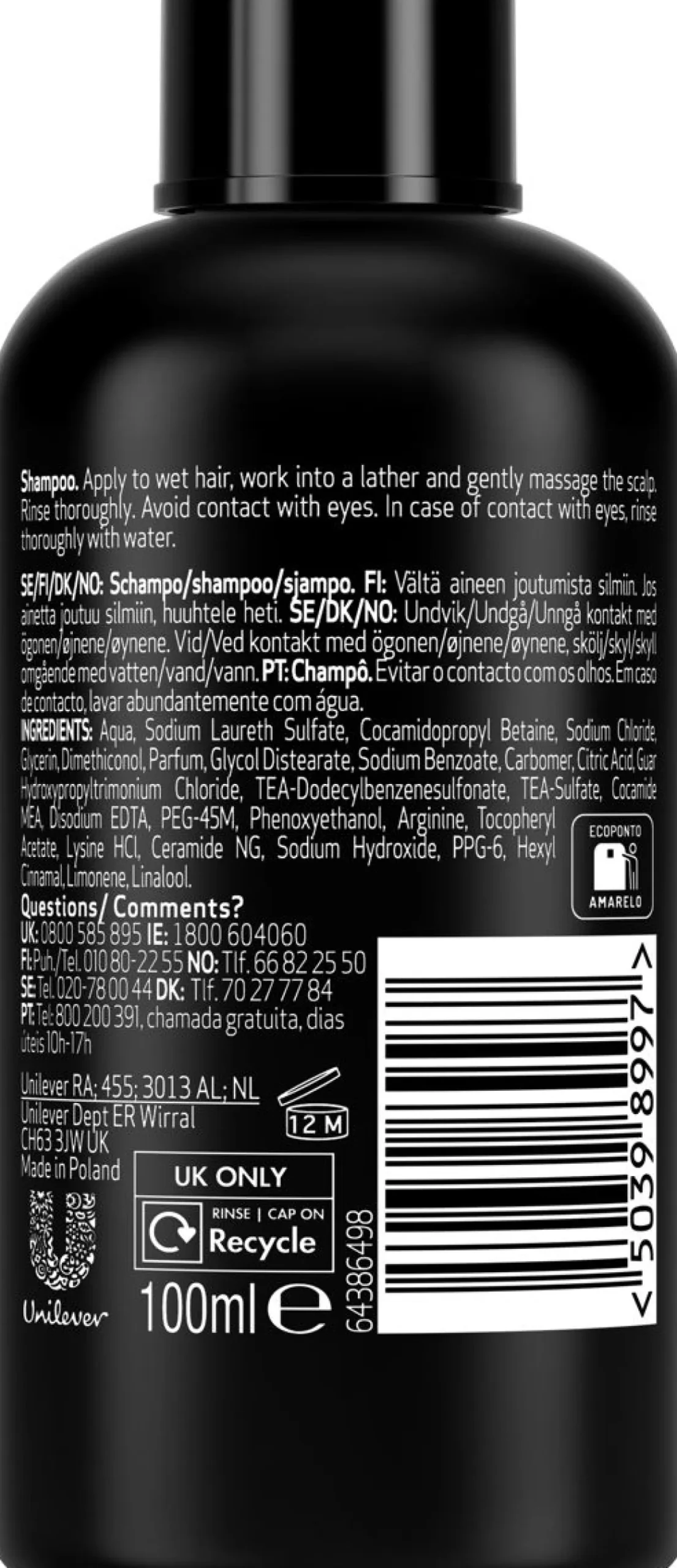 TRESEMMÉ LUXURIOUS MOISTURE SHAMPOO NORMAALEILLE JA KUIVILLE HI