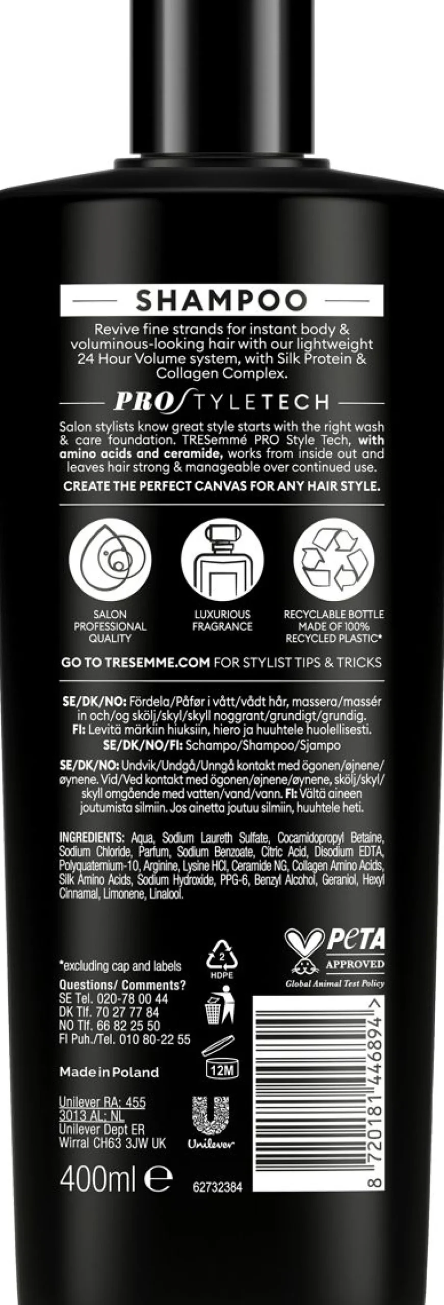 TRESEMMÉ 24H VOLUME SHAMPOO 400 ML