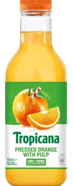 TROPICANA ORANGE WITH BITS KMP 900 ML