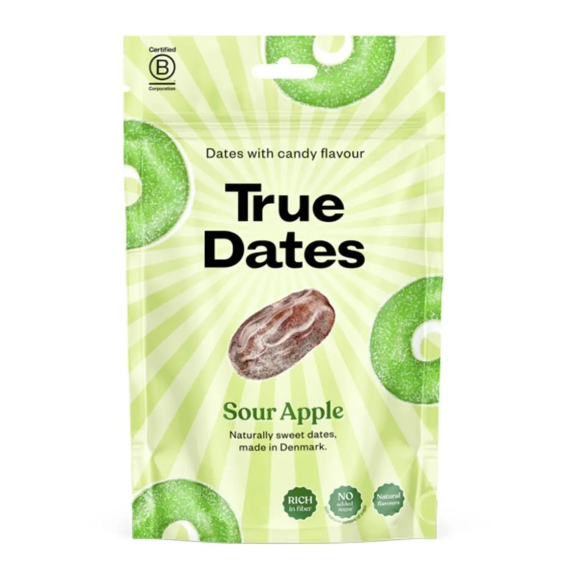 TRUE DATES GREEN APPLE -TAATELIT 100 G