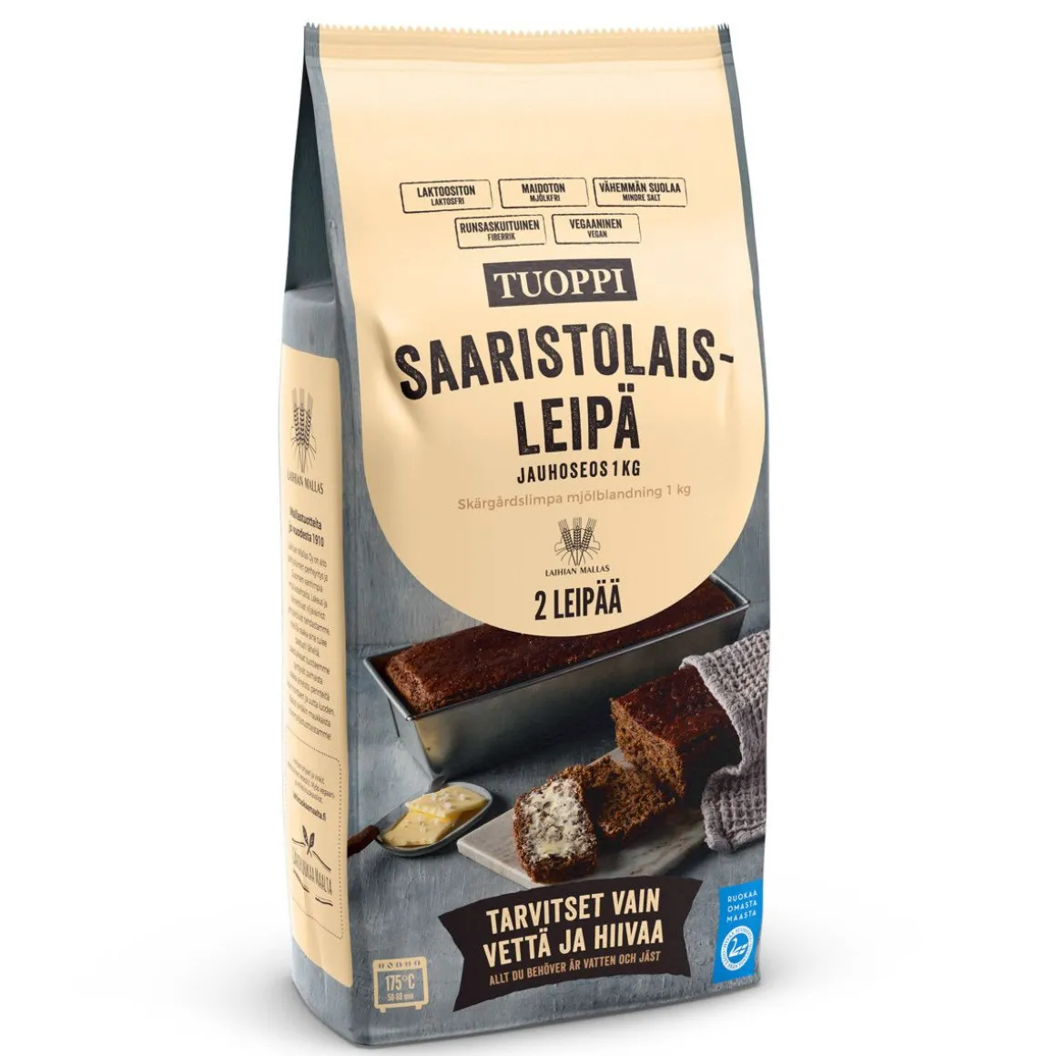 TUOPPI SAARISTOLAISLEIPÄ JAUHOSEOS 1 KG