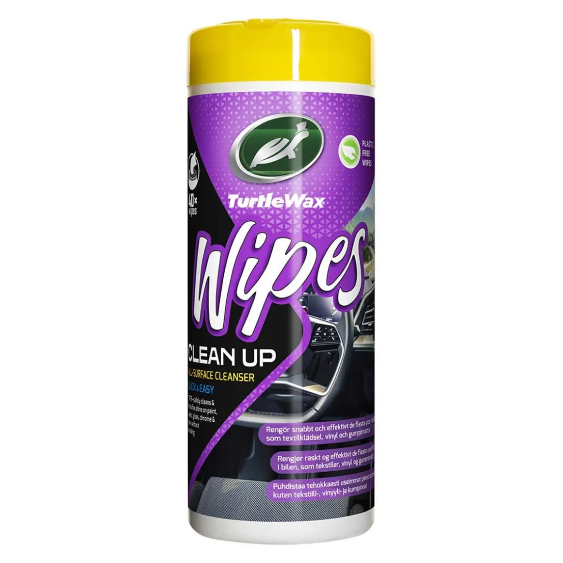 TURTLE WAX PUHDISTUSLIINA SISÄPINNAT 40 KPL TEKSTIILI