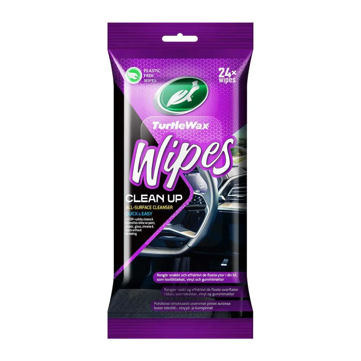 TURTLE WAX PUHDISTUSLIINA SISÄPINNAT 24 KPL TEKSTIILI