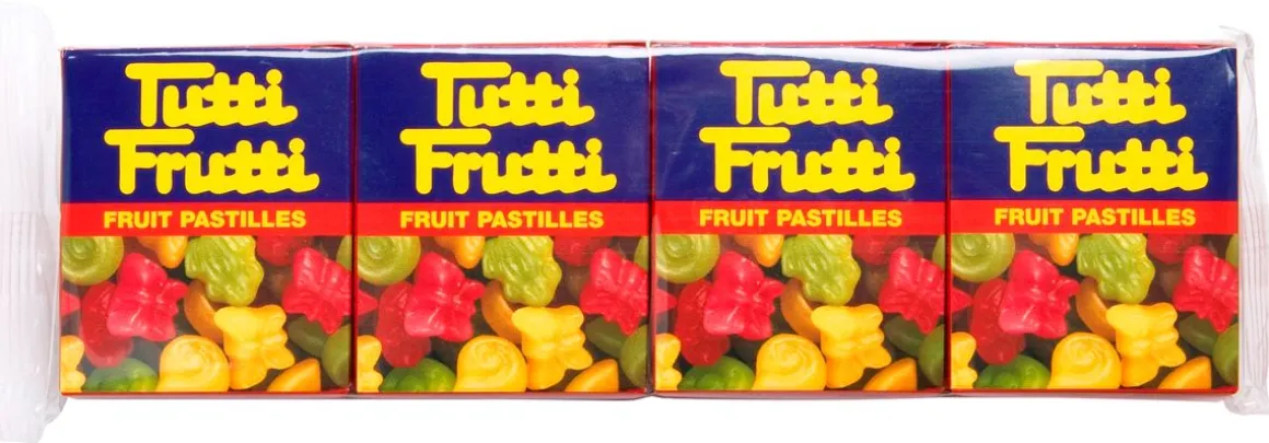 TUTTI FRUTTI 4-PACK PASTILLEJA 68 G
