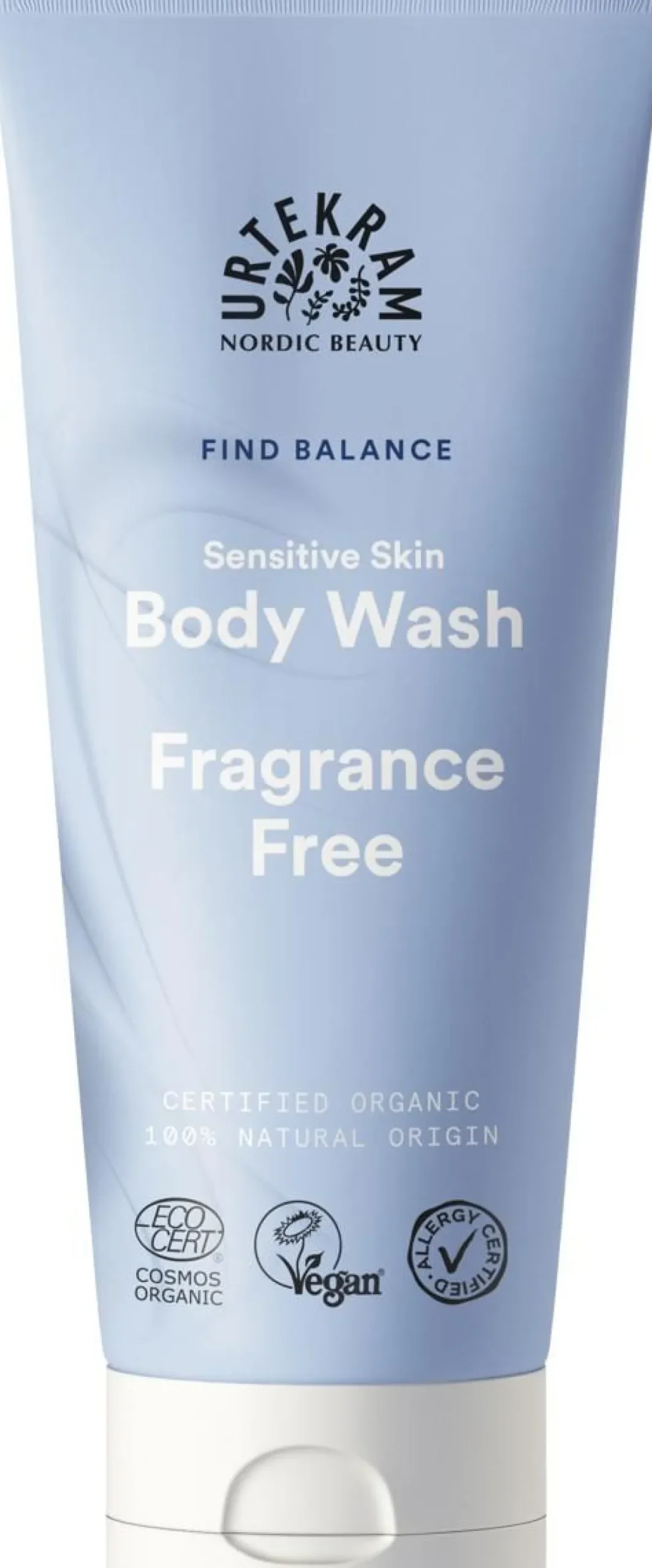URTEKRAM LUOMU FRAGRANCE FREE BODY WASH 200 ML