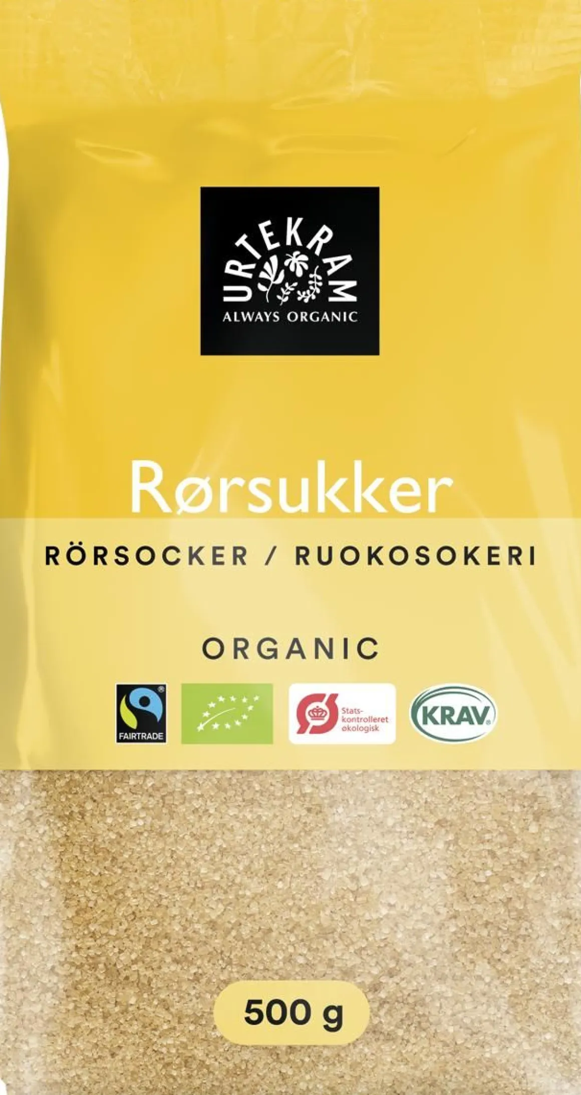 URTEKRAM LUOMU SOKERI REILU KAUPPA 500 G