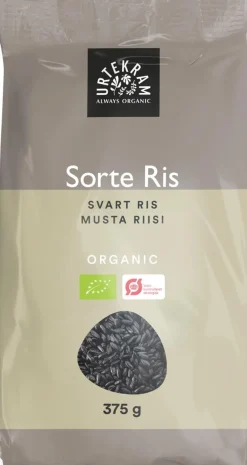 URTEKRAM MUSTA RIISI LUOMU  375 G