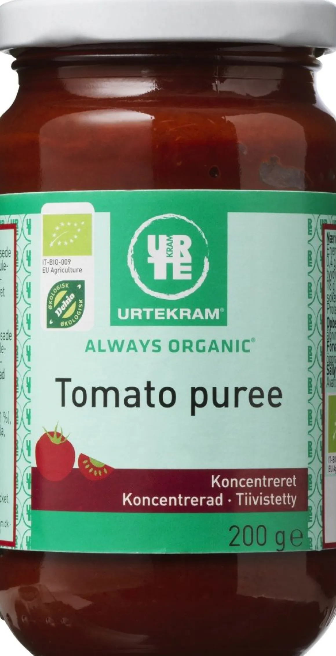 URTEKRAM TIIVIST TOMAATTISOSE LUOMU 200 G