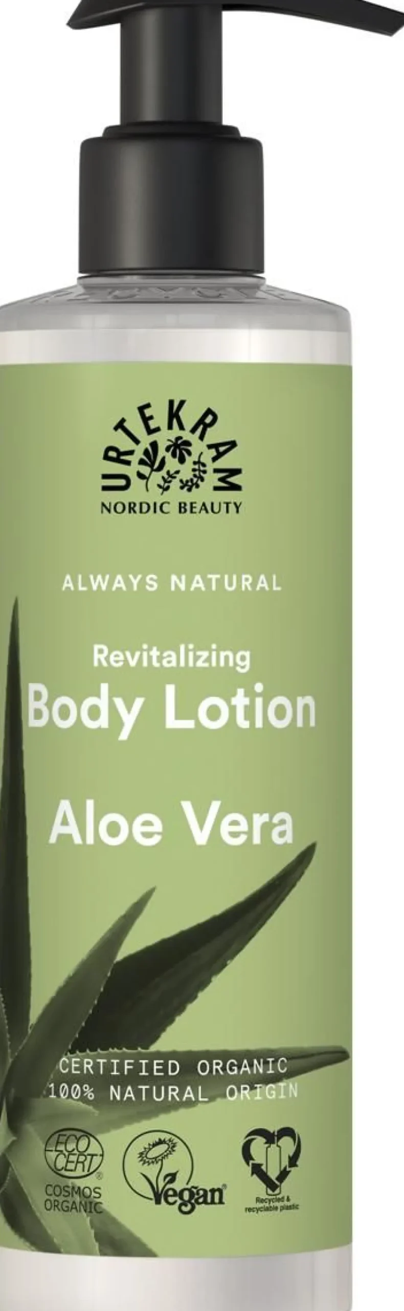 URTEKRAM VARTALOVOIDE ALOE VERA LUOMU 245 ML