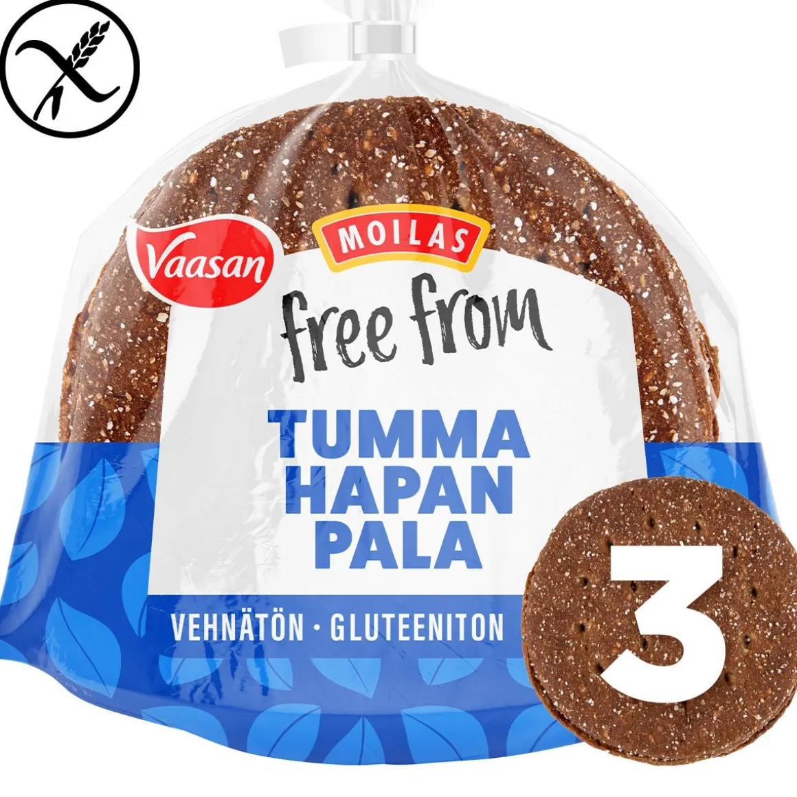 VAASAN MOILAS FREE FROM TUMMA HAPANPALA 3KPL 210 G