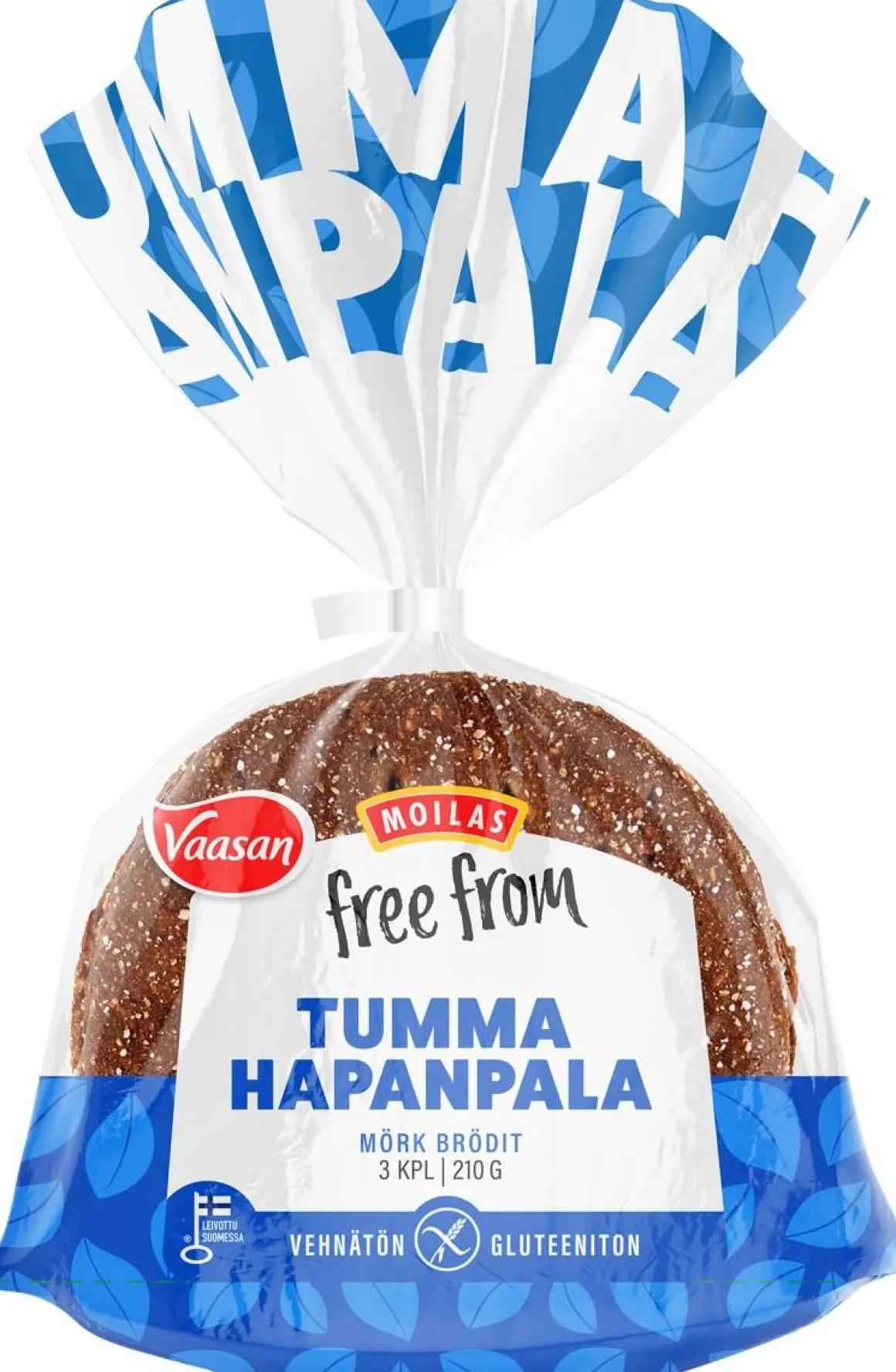 VAASAN MOILAS FREE FROM TUMMA HAPANPALA 3KPL 210 G