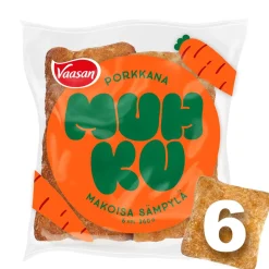 VAASAN MUHKU PORKKANA SÄMPYLÄ 6KPL 360 G