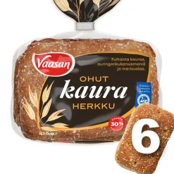 VAASAN OHUT KAURAHERKKU 6KPL 215 G