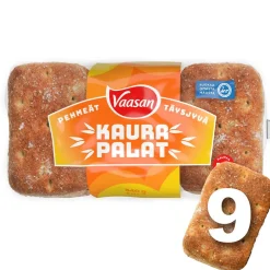 VAASAN PEHMEÄT KAURAPALAT 9KPL 540 G