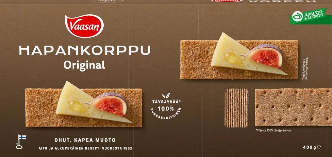 VAASAN 100% RUIS HAPANKORPPU 400 G