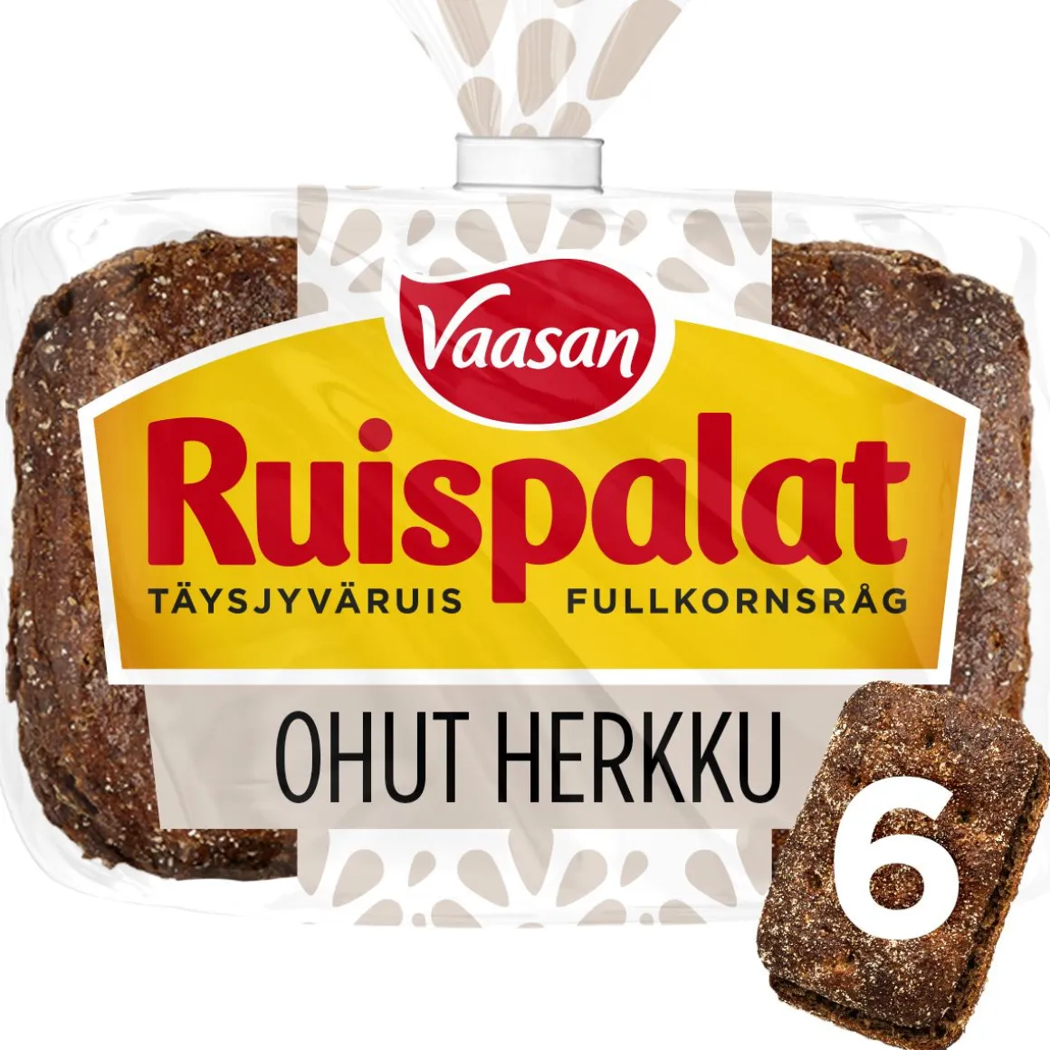 VAASAN RUISPALAT OHUT HERKKU 6KPL 195 G