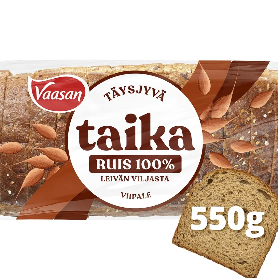 VAASAN TAIKARUIS 100% RUISVIIPALEET 550 G