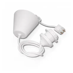 VALAISINKALUSTE E27 PVC VALKOINEN