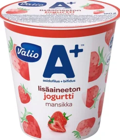 VALIO A+ JOGURTTI MANSIKKA LISÄAINEETON LAKTON 150 G