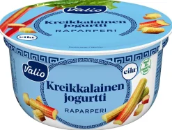 VALIO KREIKKALAINEN JOGURTTI RAPARPERI LAKTON KAUSIMAKU 150 G
