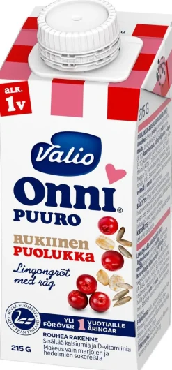 VALIO ONNI RUKIINEN PUOLUKKAPUURO UHT 215 G