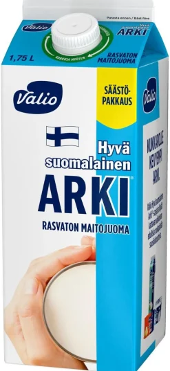 VALIO ARKI RASVATON MAITOJUOMA 1,75 L