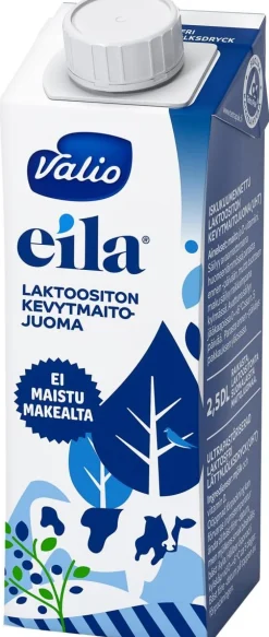 VALIO EILA KEVYTMAITOJUOMA UHT LAKTON 2,5DL 250 ML