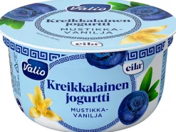 VALIO EILA KREIKKALAINEN JOGURTTI MUSTIKKA-VANILJA LAKTON 150 G