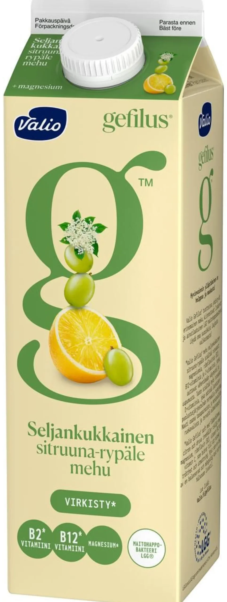 VALIO GEFILUS MEHU SELJANKUKKAINEN SITRUUNA-RYPÄLE+MAGNESIUM 1L