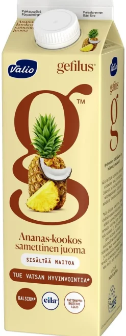 VALIO GEFILUS SAMETTINEN JUOMA ANANAS-KOOKOS LAKTON 1L