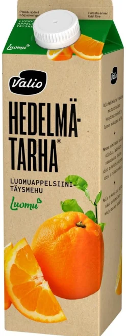 VALIO HEDELMÄTARHA LUOMUAPPELSIINITÄYSMEHU 1L