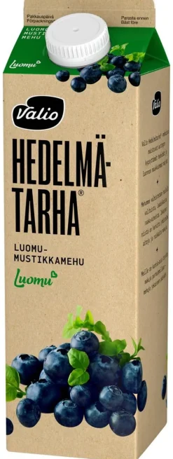 VALIO HEDELMÄTARHA LUOMUMUSTIKKAMEHU 1L