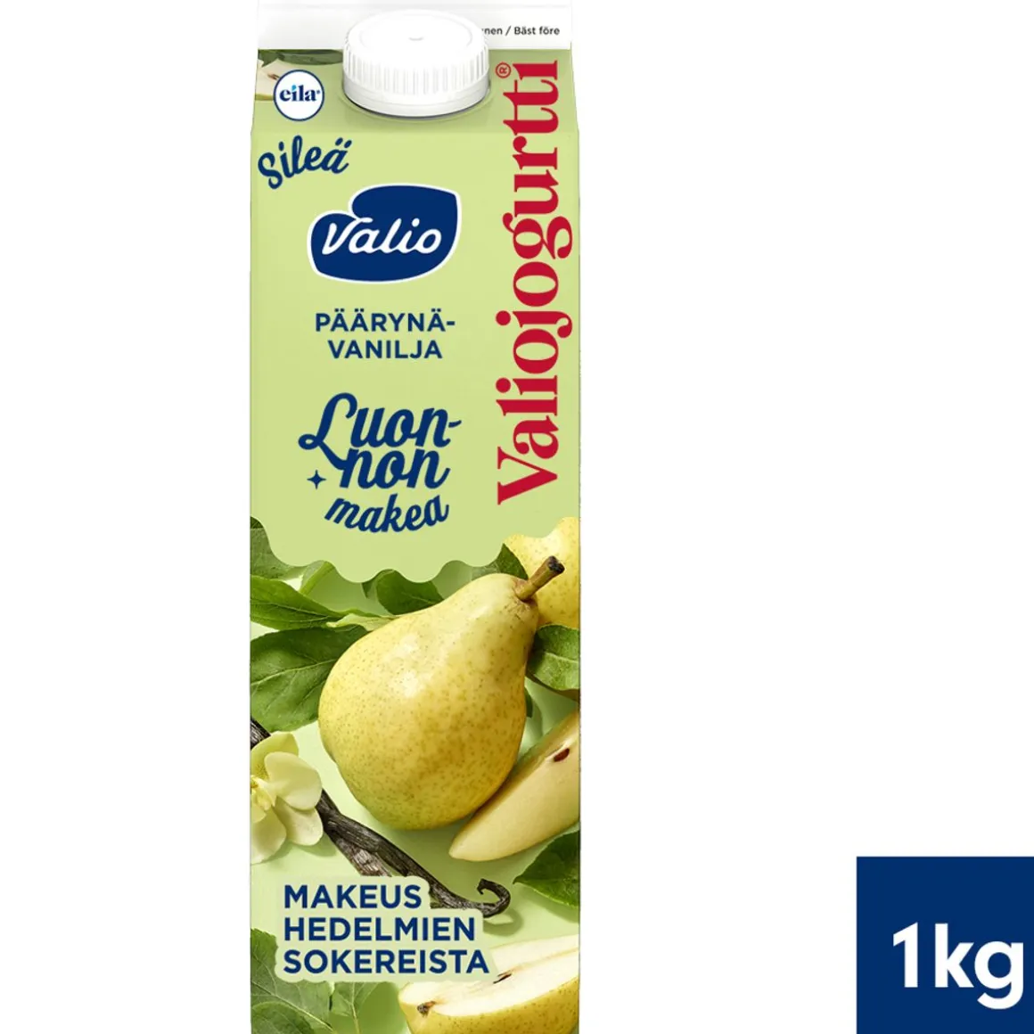 VALIO JOGURTTI LUONNON MAKEA PÄÄRYNÄ-VANILJA LAKTON 1KG
