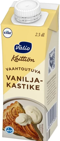 VALIO KEITTIÖN VAAHTOUTUVA VANILJAKASTIKE UHT LAKTON 250 ML